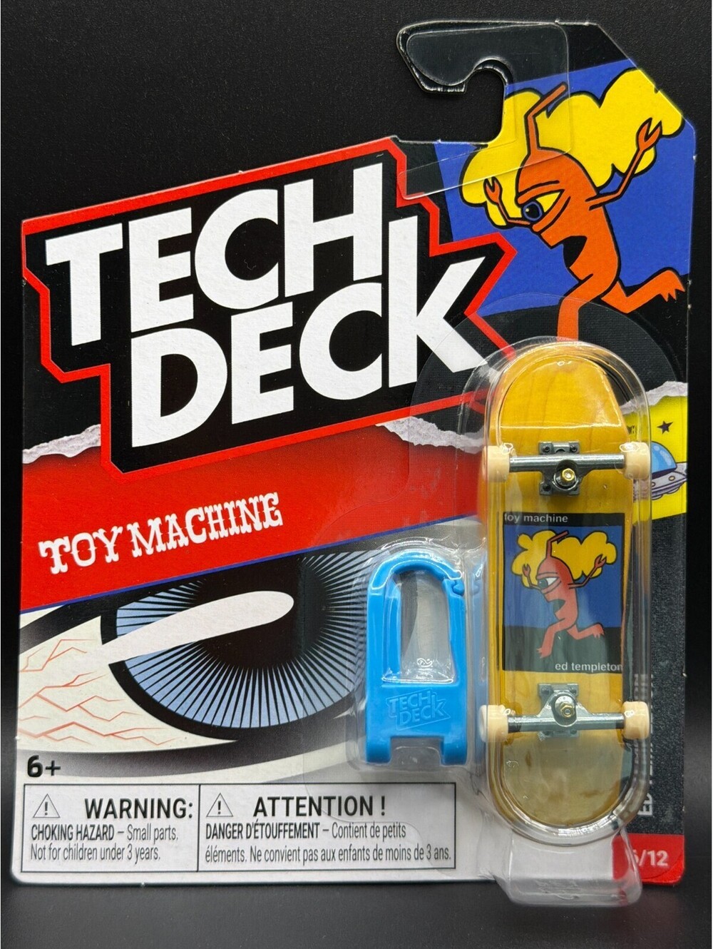 Tech Deck Toy Machine Ed Templeton Yellow Alien Fingerboard Series 61 6/12 NEW